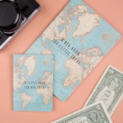A Big Book for Little Ideas Vintage Map A5 Notebook