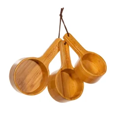 Bamboo Measuring Cups - Set of 3