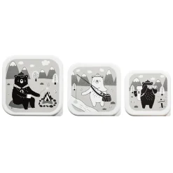 Bear Adventure Lunch Boxes - Set of 3