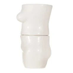 Body Stacking Mugs White - Set of 2