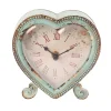 Boudoir Heart Clock Duck Egg