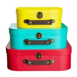 Brights Retro Suitcases - Set of 3