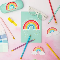 Chasing Rainbows Spread Happiness A5 Notebook