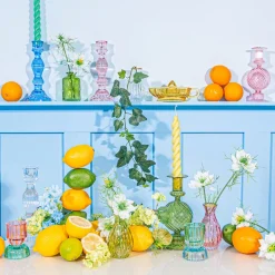 Clear Vintage Candleholder