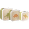 Desert Dino Lunch Boxes - Set of 3
