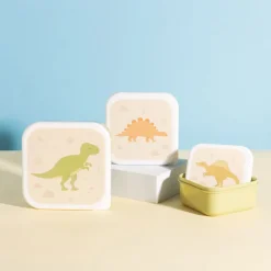 Desert Dino Lunch Boxes - Set of 3