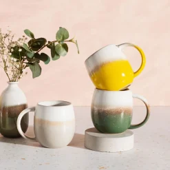 Dip Glazed Ombre Green Mug