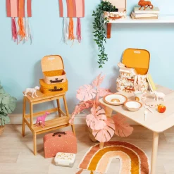 Earth Rainbow Rug With Tassels