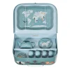 Endangered Animals Print Tin Tea Set