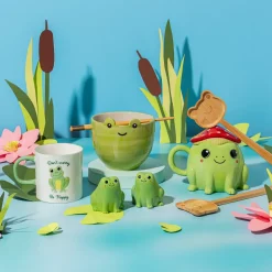 Fergus Frog Mug with Mushroom Lid