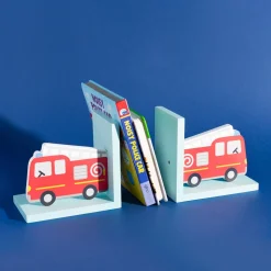 Fire Engine Red Bookends