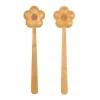 Flower Bamboo Salad Servers