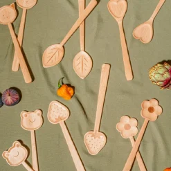 Frog Bamboo Salad Servers