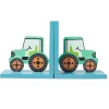 Green Tractor Bookends