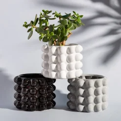 Grey Bobble Planter