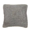 Grey Jute Cushion Cover