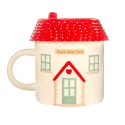 House Shaped Mug with Lid
