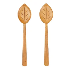 Leaf Bamboo Salad Servers