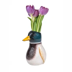 Mallard Duck Shaped Vase