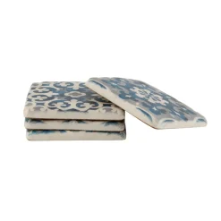 Mediterranean Mosaic Santorini Coasters - Set of 4