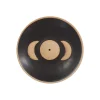 Moon Phases Incense Holder Black