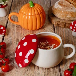 Mushroom Soup Bowl with Lid