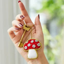 Mushroom Zari Keyring