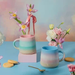 Pastel Ombre Mug Pink & Green