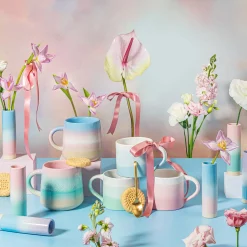 Pastel Ombre Mug Pink & Green