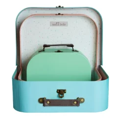 Pastel Retro Suitcases - Set of 3