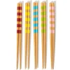 Striped Bamboo Chopsticks - Set of 5