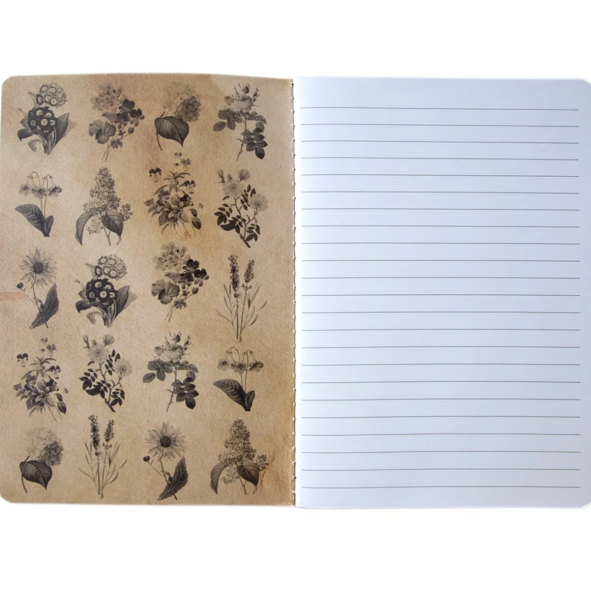 Vintage Flowers A5 Notebook