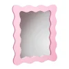 Wiggle Border Mirror Pink